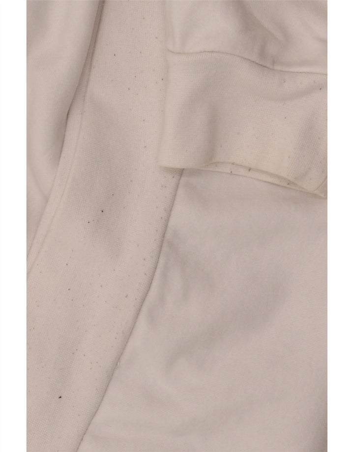 KAPPA Mens Graphic Hoodie Jumper Large White Cotton