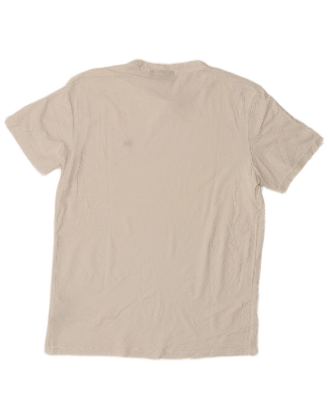 Napapijri Mens Geographic T-Shirt Top Medium White Cotton