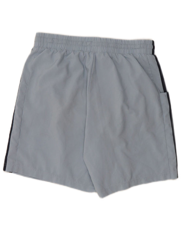 ADIDAS Womens Sport Shorts UK 14 Medium  Blue Polyester