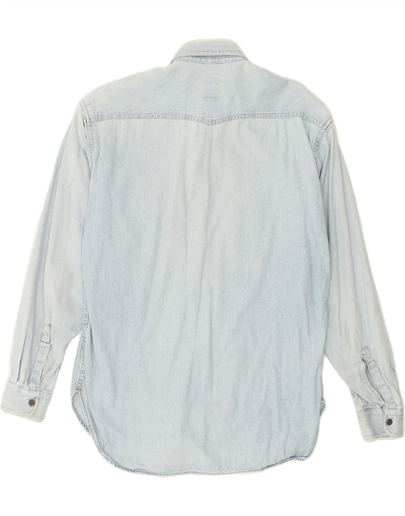 CASUCCI Mens Denim Shirt Small Blue Cotton | Vintage Casucci | Thrift | Second-Hand Casucci | Used Clothing | Messina Hembry 