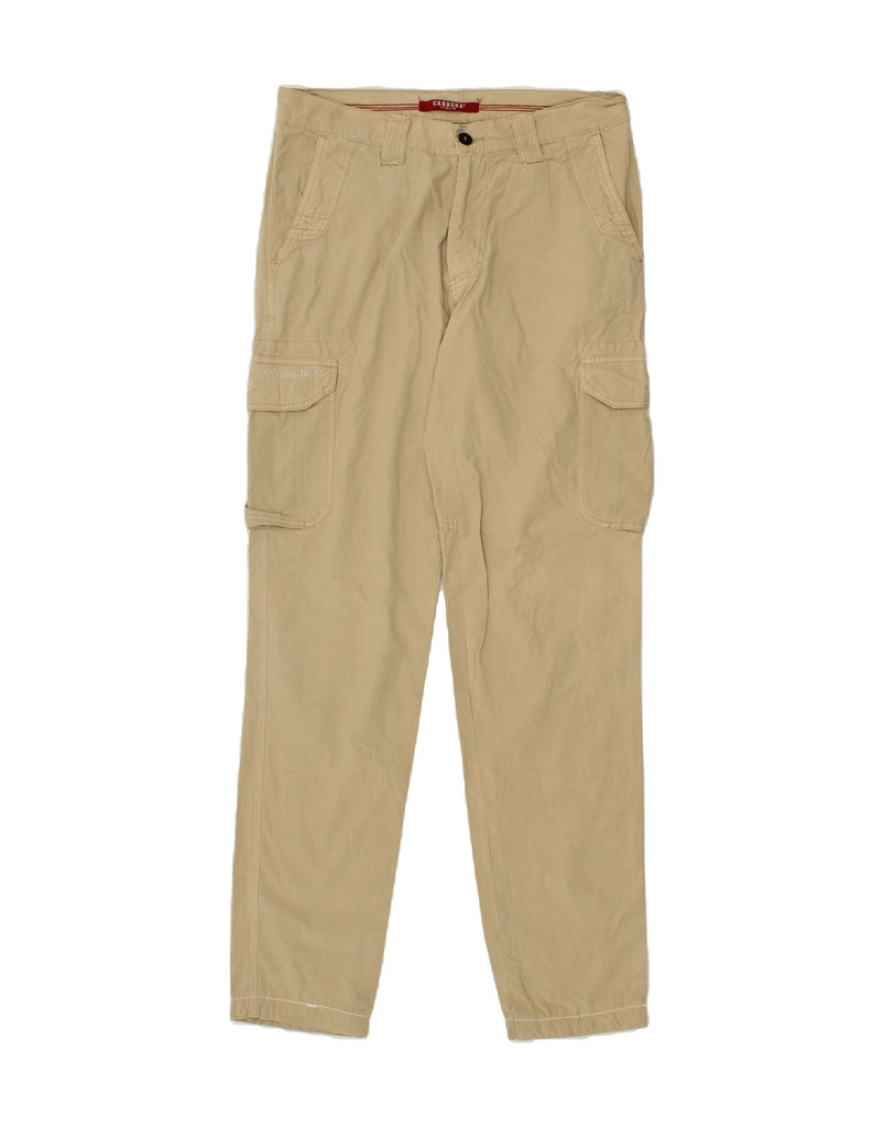 CARRERA Mens Slim Cargo Trousers IT 48 Medium W33 L33 Beige Cotton Vintage Carrera and Second-Hand Carrera from Messina Hembry 