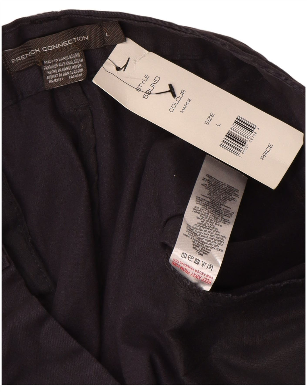 FRENCH CONNECTION Mens Chino Shorts Large W34 Navy Blue Cotton