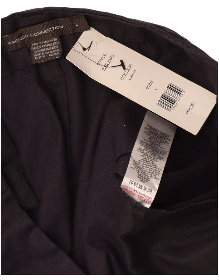 FRENCH CONNECTION Mens Chino Shorts Large W34 Navy Blue Cotton