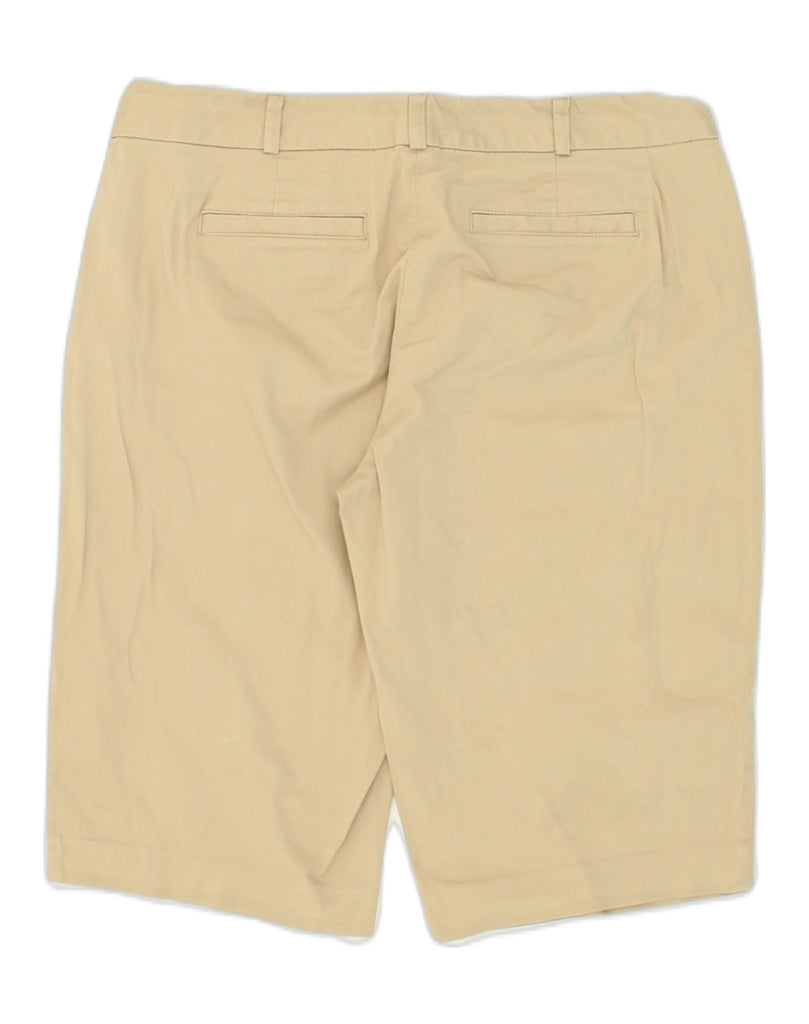 MICHAEL KORS Womens Bermuda Shorts US 4 Small W30 Beige Cotton | Vintage Michael Kors | Thrift | Second-Hand Michael Kors | Used Clothing | Messina Hembry 