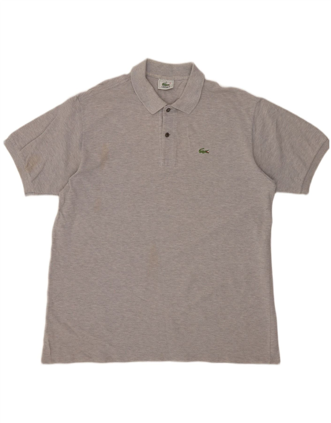 LACOSTE Mens Polo Shirt Size 6 XL Grey Cotton