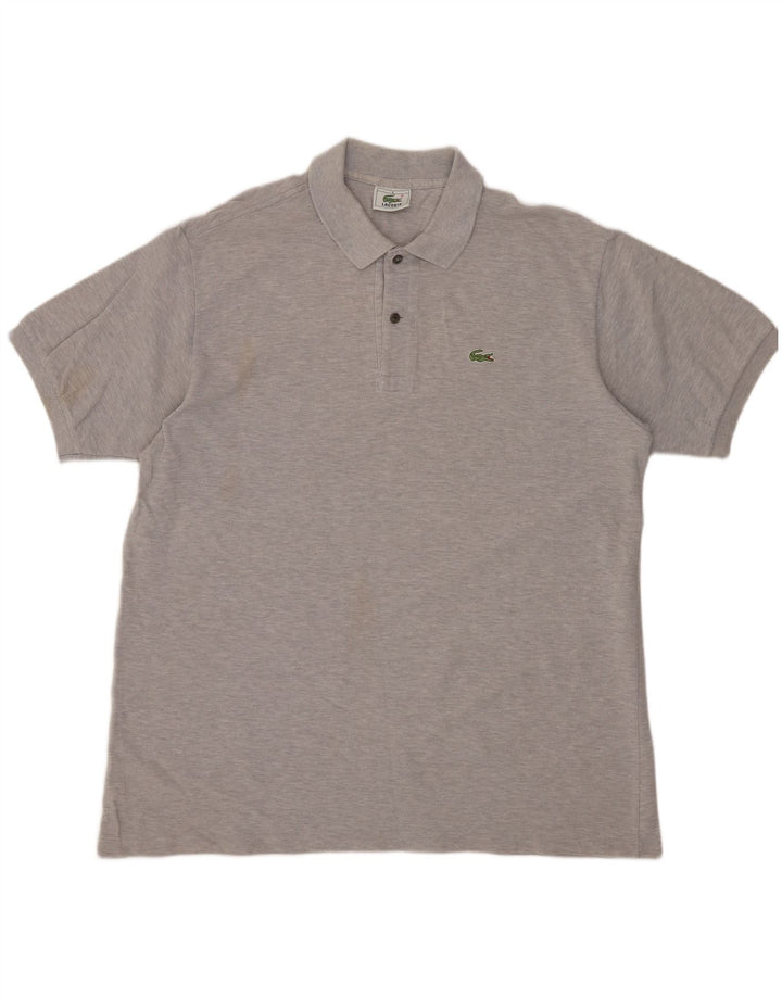 LACOSTE Mens Polo Shirt Size 6 XL Grey Cotton