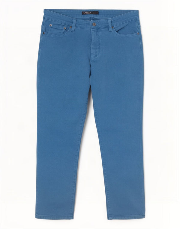 Ralph Lauren Womens Slim Cropped Jeans US 12 Large W34 L25 Blue Cotton