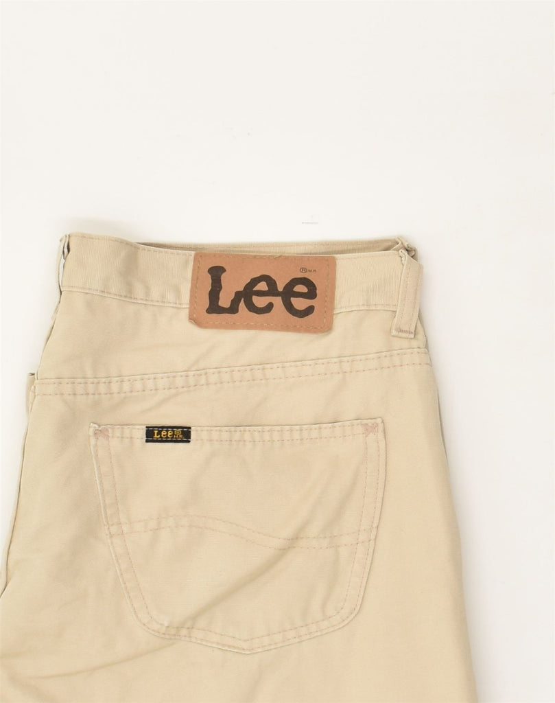 LEE Mens Straight Casual Trousers W34 L30  Beige | Vintage Lee | Thrift | Second-Hand Lee | Used Clothing | Messina Hembry 