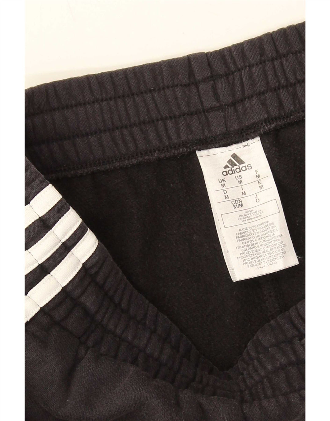 Adidas Mens Tracksuit Trousers Joggers Medium Black Cotton