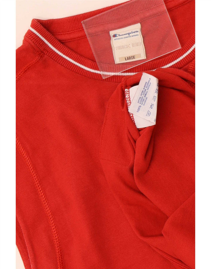 Champion Mens Vest Top Large Red Cotton