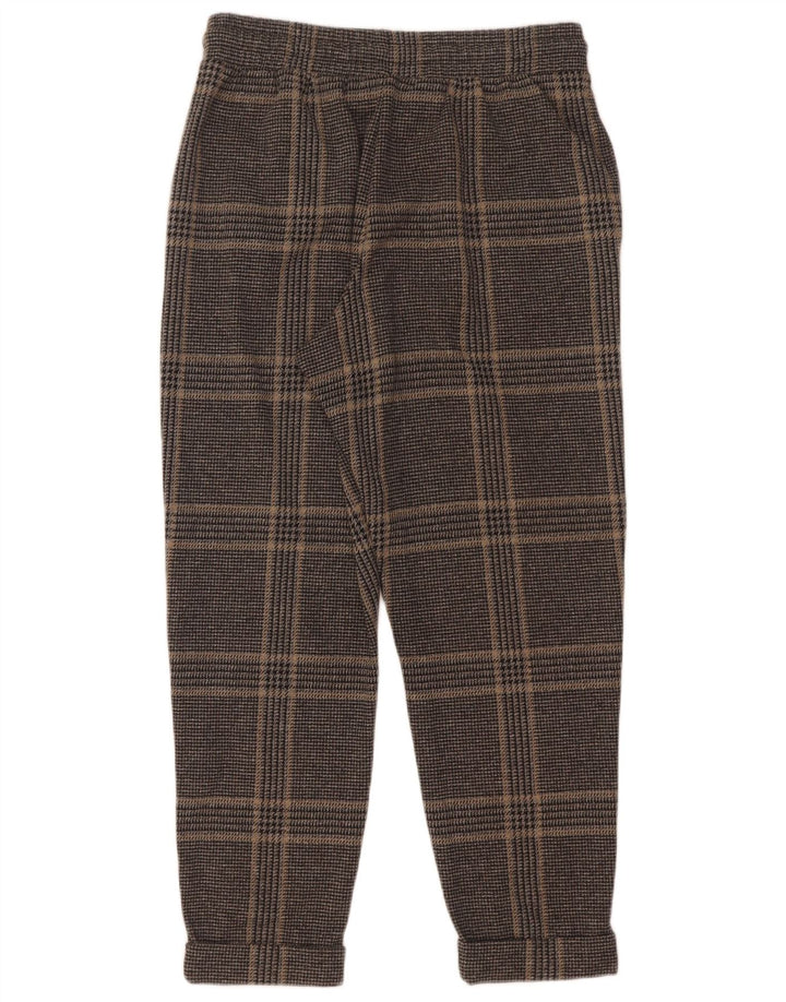 Marks & Spencer Womens Cropped Trousers UK 10 Small W28 L25 Black