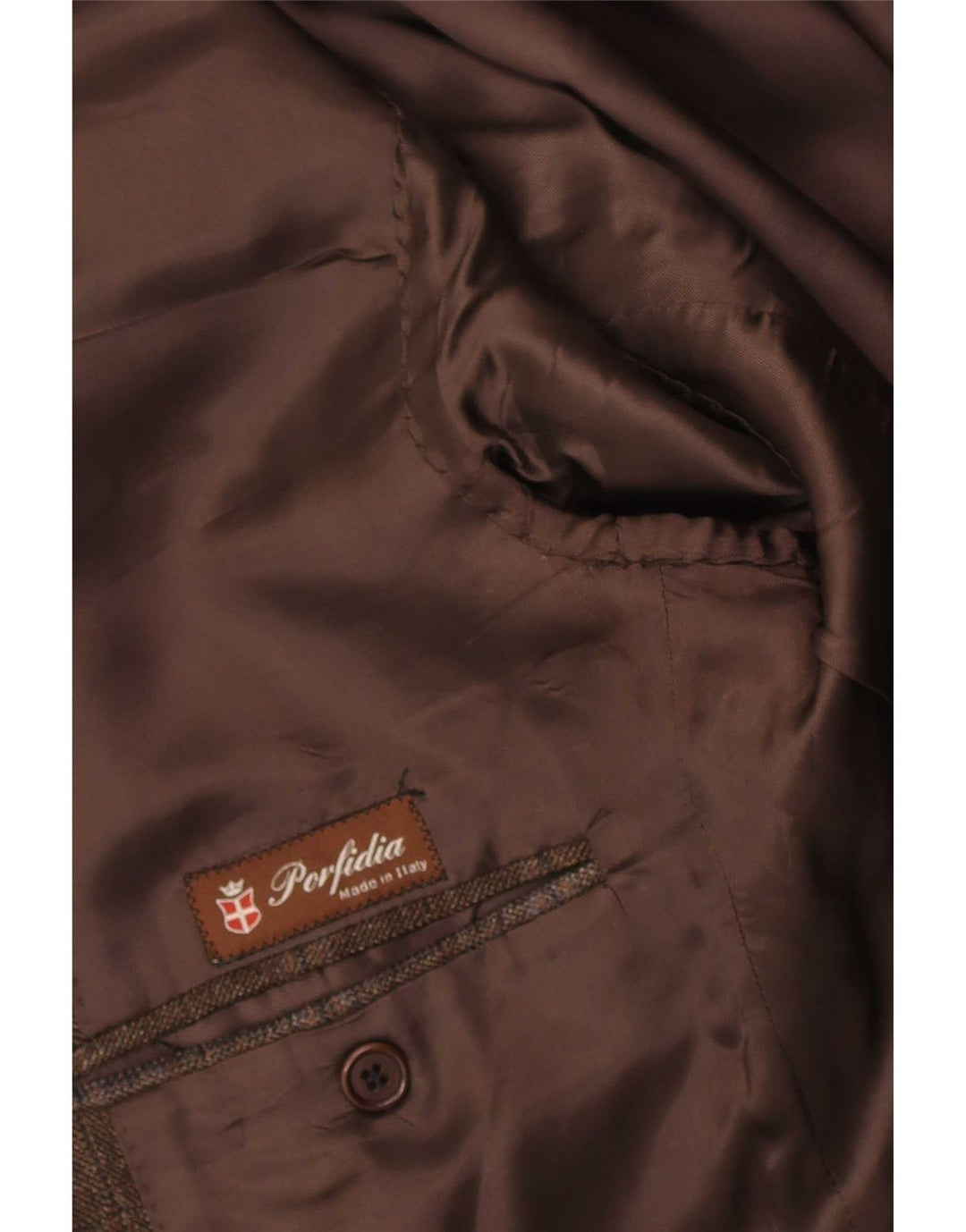Vintage Mens 3 Button Blazer Jacket UK 38 Medium Brown Check