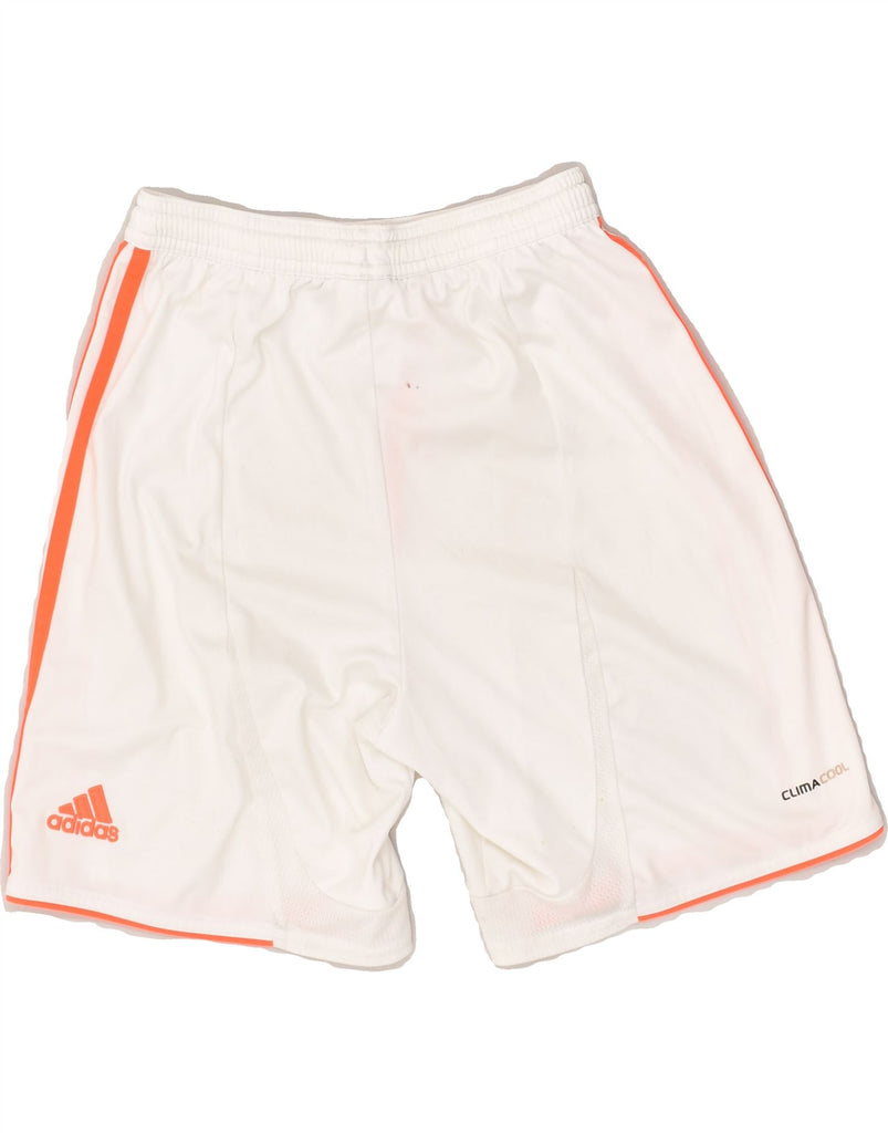 ADIDAS Boys Sport Shorts 11-12 Years White Polyester | Vintage Adidas | Thrift | Second-Hand Adidas | Used Clothing | Messina Hembry 