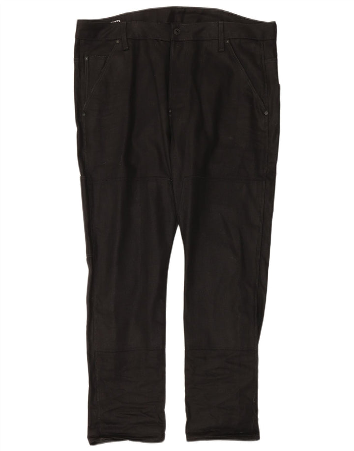 G-Star Mens Cargo Tapered Jeans W36 L28 Black Cotton