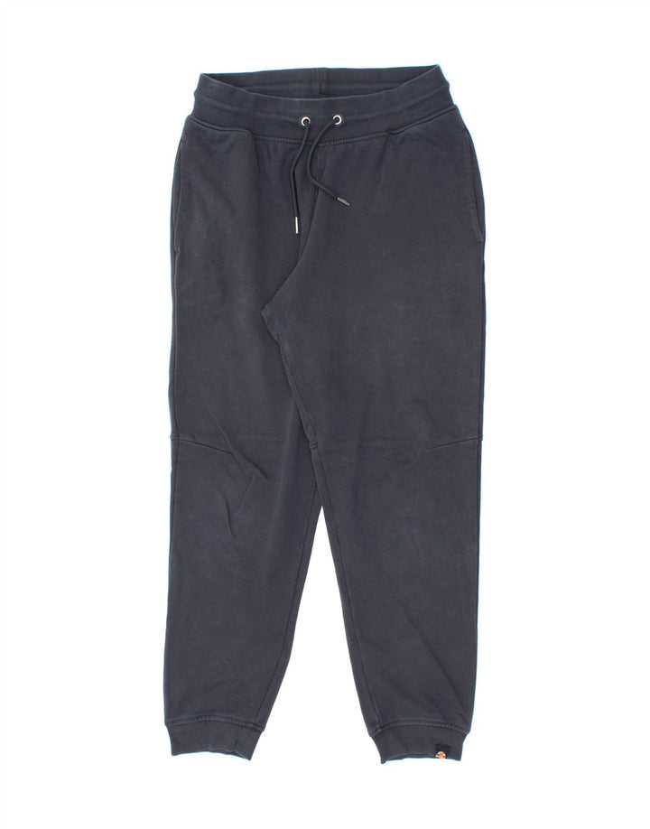 ELLESSE Mens Tracksuit Trousers Joggers Small Navy Blue Cotton Vintage Ellesse and Second-Hand Ellesse from Messina Hembry 