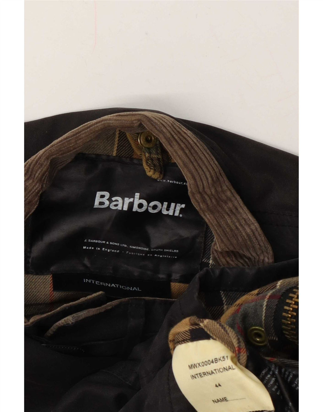 Barbour Mens Waxed Cotton Jacket UK 44 Large Brown