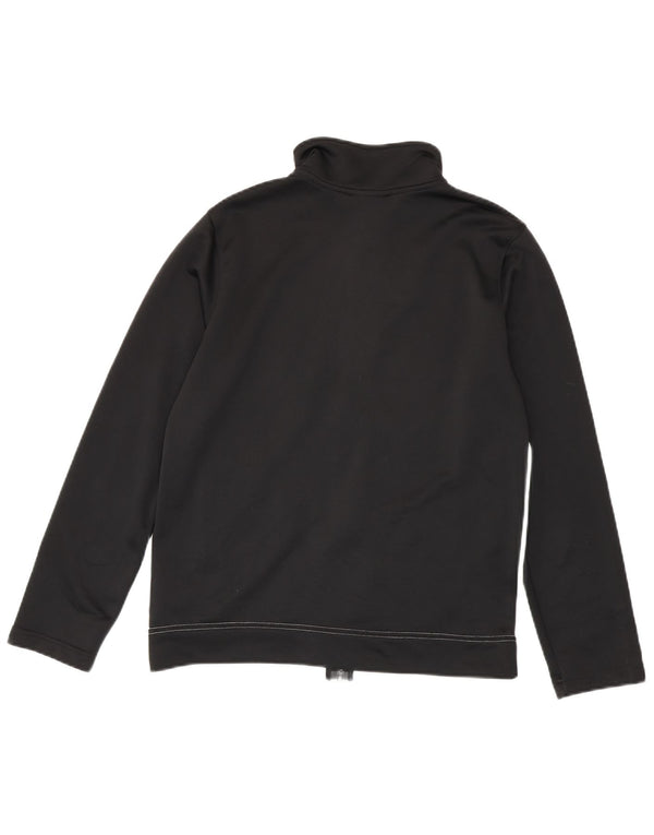 Nike Boys Tracksuit Top Jacket 13-14 Years XL Black Colourblock Polyester