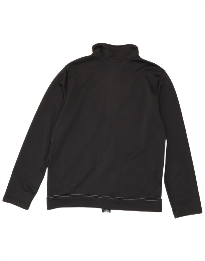 Nike Boys Tracksuit Top Jacket 13-14 Years XL Black Colourblock Polyester