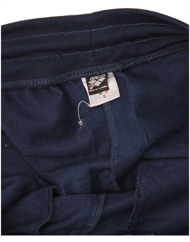 Arena Mens Tracksuit Trousers Small Navy Blue Polyester