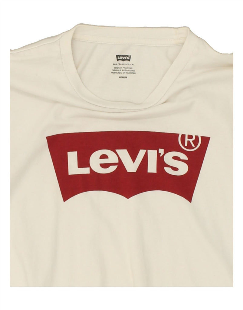 LEVI'S Mens Graphic T-Shirt Top Medium White | Vintage Levi's | Thrift | Second-Hand Levi's | Used Clothing | Messina Hembry 