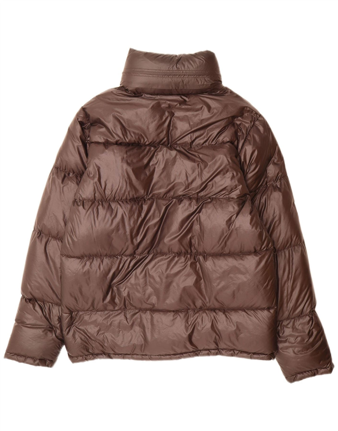 Aspesi Mens Hooded Padded Jacket UK 38 Medium Brown Nylon