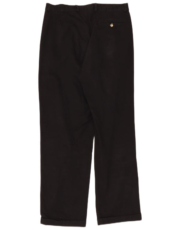 Berto Lucci Mens Pegged Chino Trousers IT 48 Medium W32 L31 Black Cotton