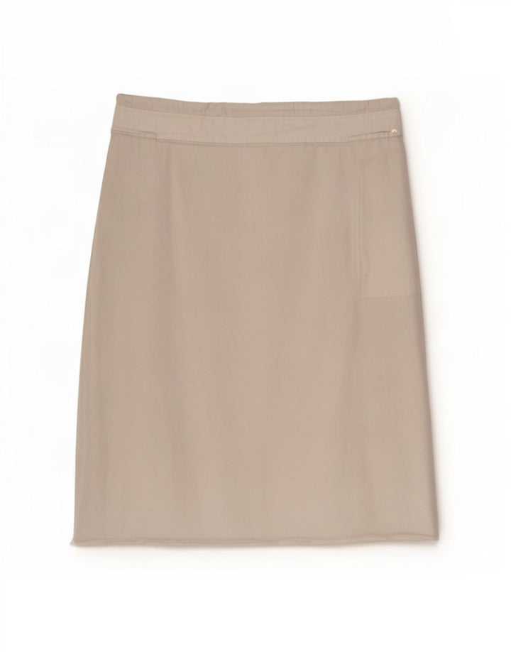 Cos Womens Straight Skirt EU 38 Medium W36 White Cotton