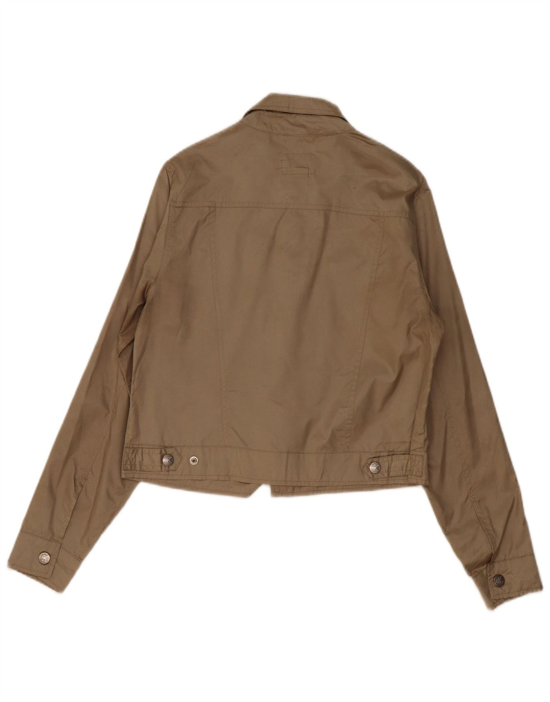 Calvin Klein Jeans Mens Bomber Jacket Small Beige Polyester
