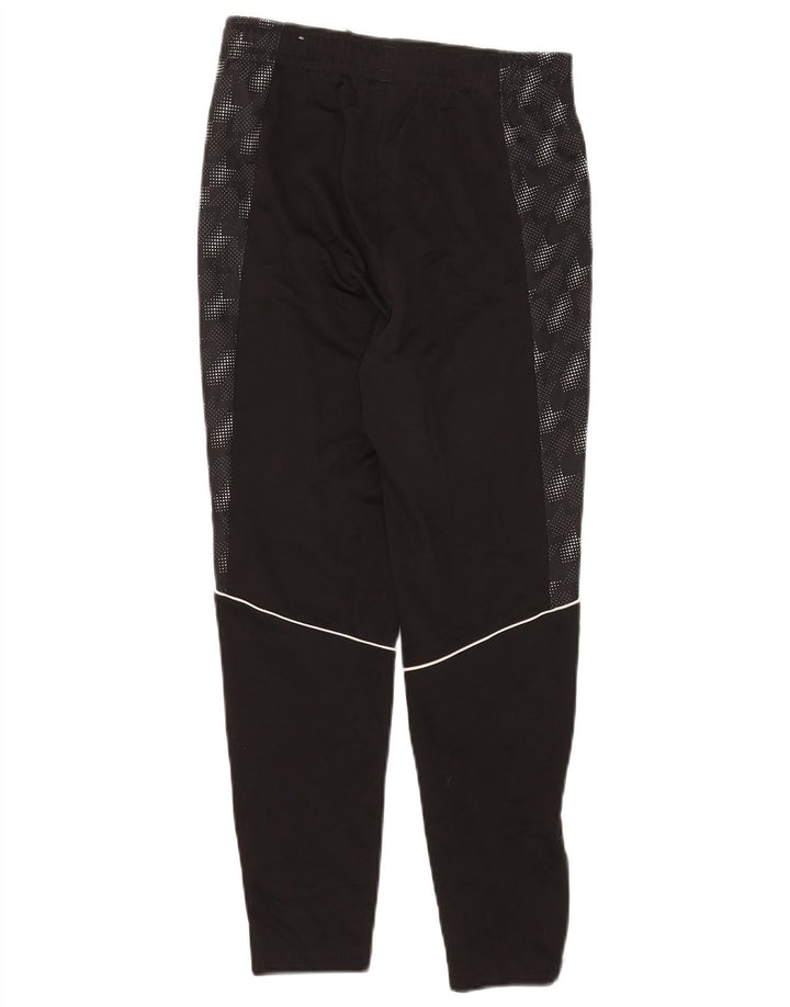 Puma Boys Tracksuit Trousers 11-12 Years Black Spotted Polyester