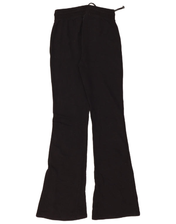 Zara Womens Flare Tracksuit Trousers UK 12 Medium  Black