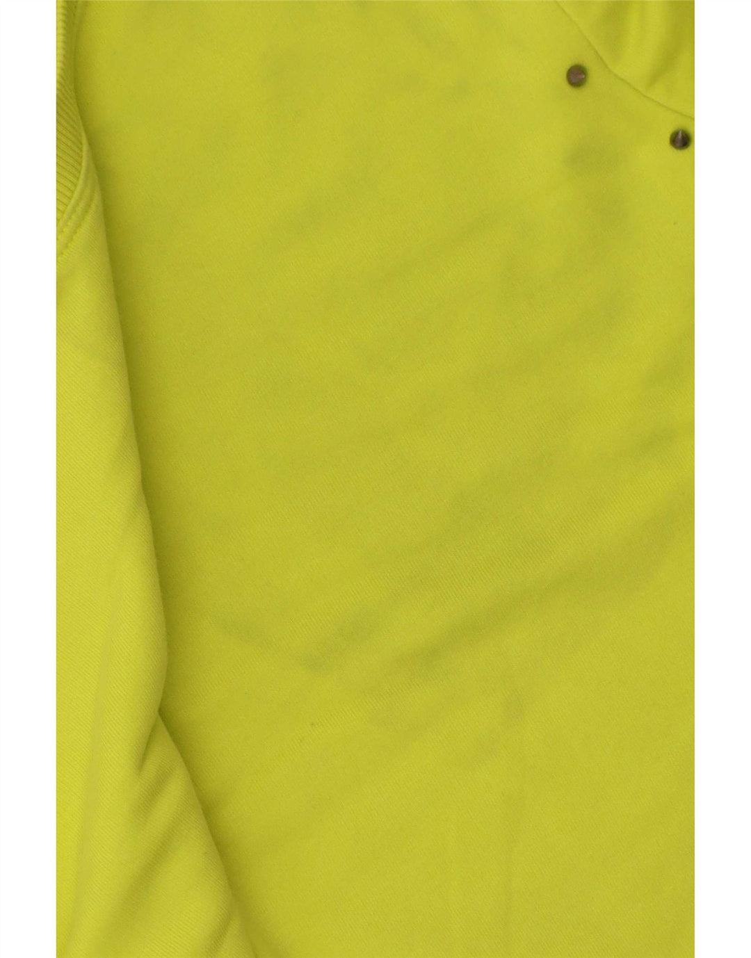 Zara Womens Crop Sweatshirt Jumper UK 14 Medium Green Cotton