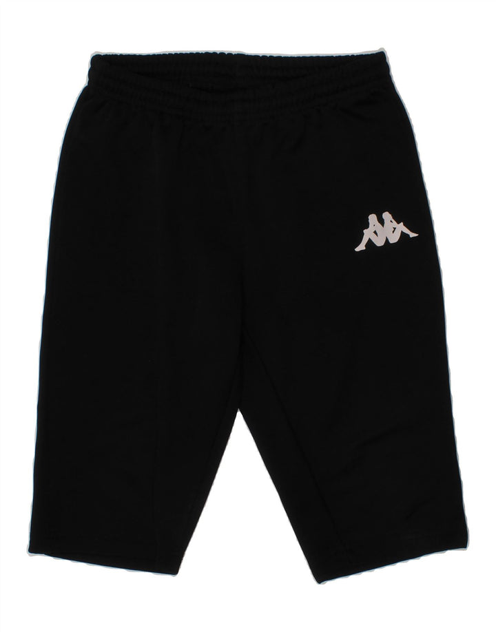 KAPPA Boys Sport Shorts 7-8 Years  Black Polyester Sports Vintage Kappa and Second-Hand Kappa from Messina Hembry 