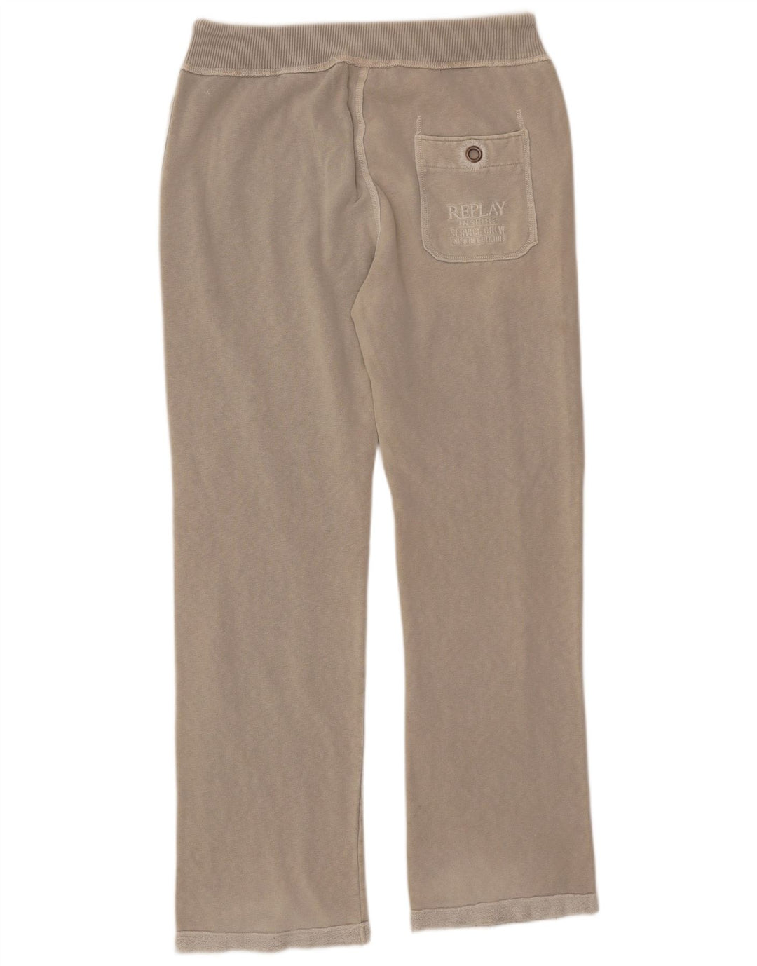 Replay Mens Graphic Tracksuit Trousers Large  Grey