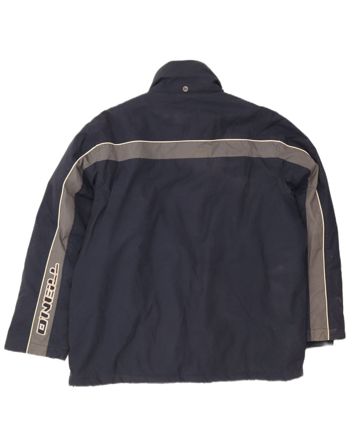 O'Neill Mens Graphic Windbreaker Jacket UK 40 Large Navy Blue Colourblock