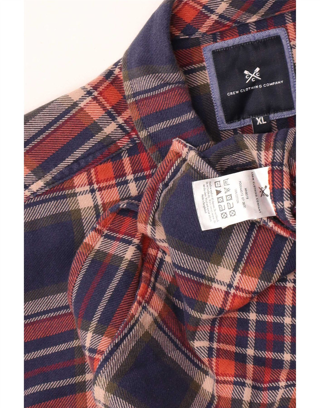 Crew Clothing Mens Flannel Shirt XL Multicoloured Check Cotton