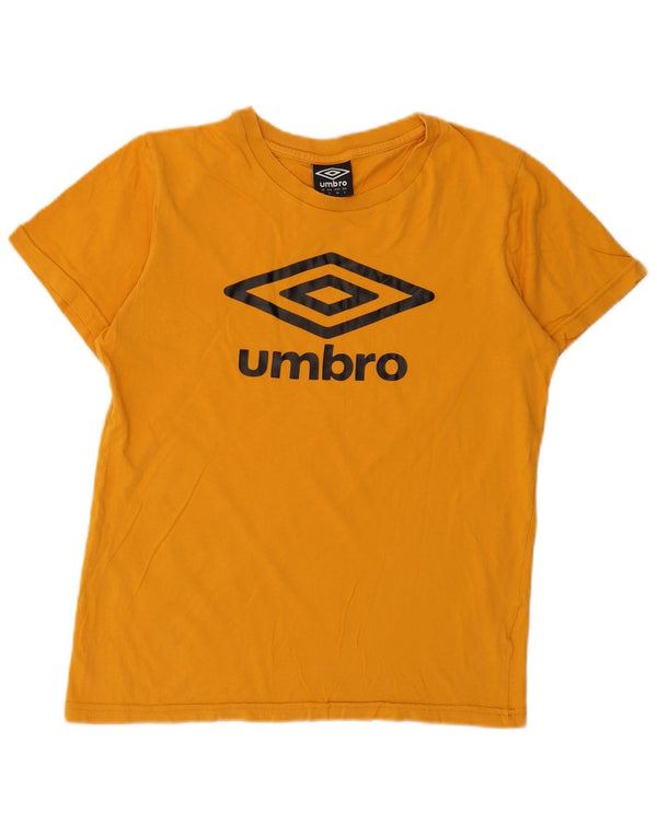Umbro Mens Graphic T-Shirt Top Small Yellow