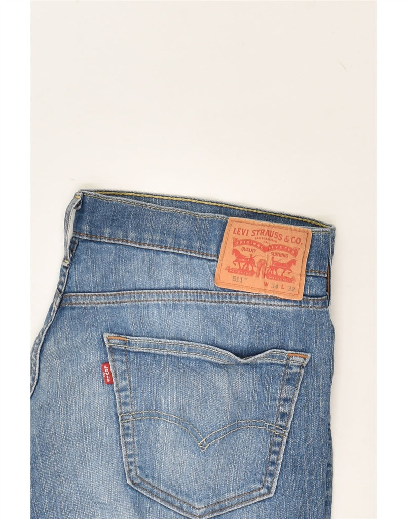 LEVI'S Mens 511 Slim Jeans W34 L27 Blue Cotton | Vintage Levi's | Thrift | Second-Hand Levi's | Used Clothing | Messina Hembry 