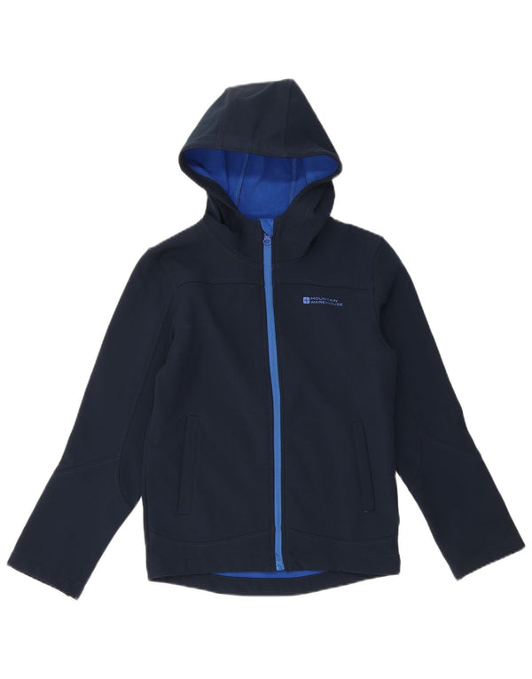 Mountain Warehouse Boys Windbreaker Jacket 9-10 Years Navy Blue Polyester