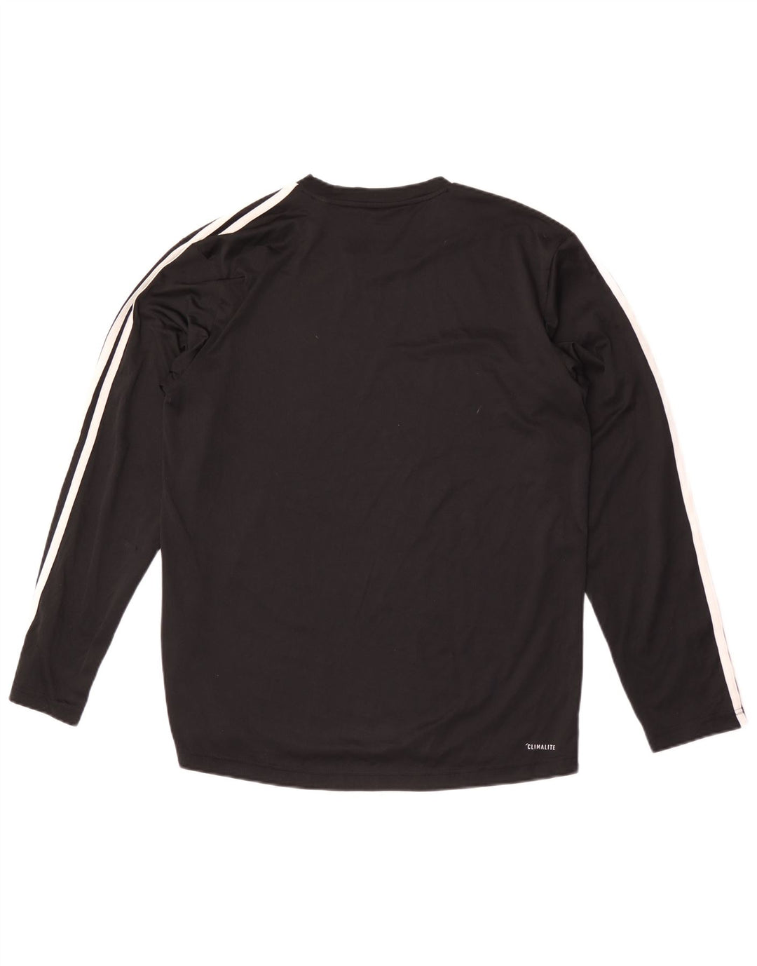 Adidas Mens Climalite Top Long Sleeve Large Black Polyester