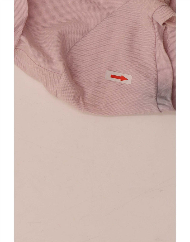 Lacoste Womens Polo Shirt Size 34 Small Pink Cotton