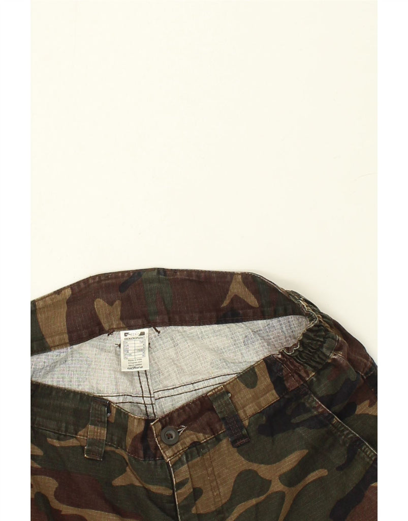 VINTAGE Mens Cargo Shorts  Medium W32 Khaki Camouflage Cotton | Vintage Vintage | Thrift | Second-Hand Vintage | Used Clothing | Messina Hembry 