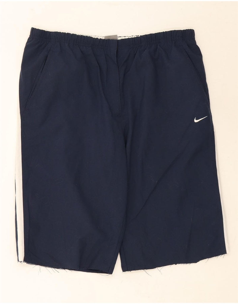 NIKE Womens Sport Shorts UK 16/18 XL  Navy Blue Polyester Vintage Nike and Second-Hand Nike from Messina Hembry 