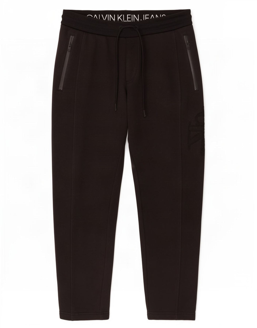 Calvin Klein Jeans Mens Tracksuit Trousers Medium Black Cotton