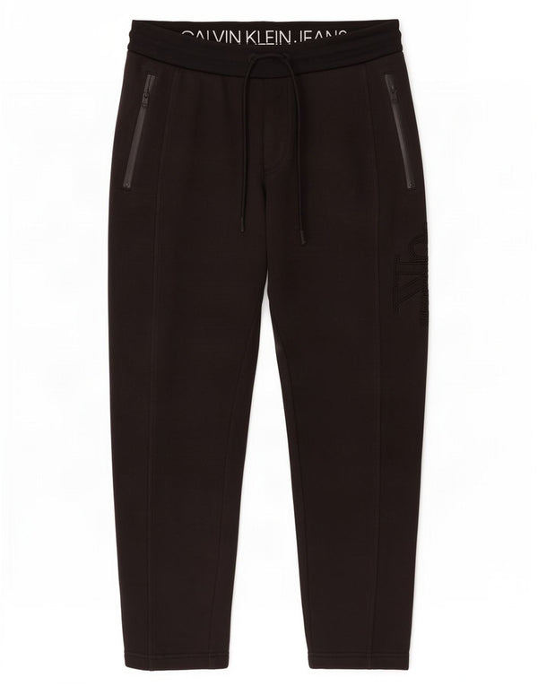 Calvin Klein Jeans Mens Tracksuit Trousers Medium Black Cotton