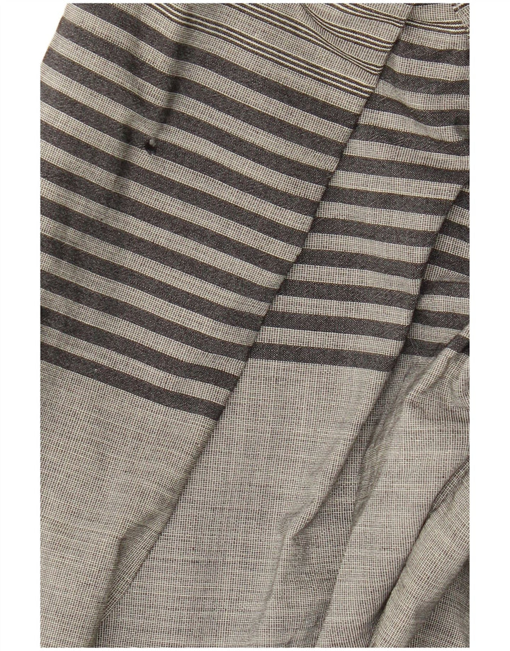 Vintage Womens Shirt Blouse IT 44 Medium Grey Striped