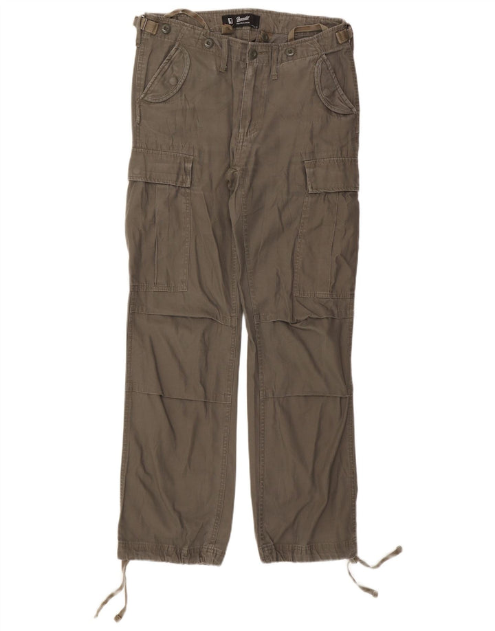 Brandit Womens Cargo Cargo Trousers W29 L29 Khaki Cotton
