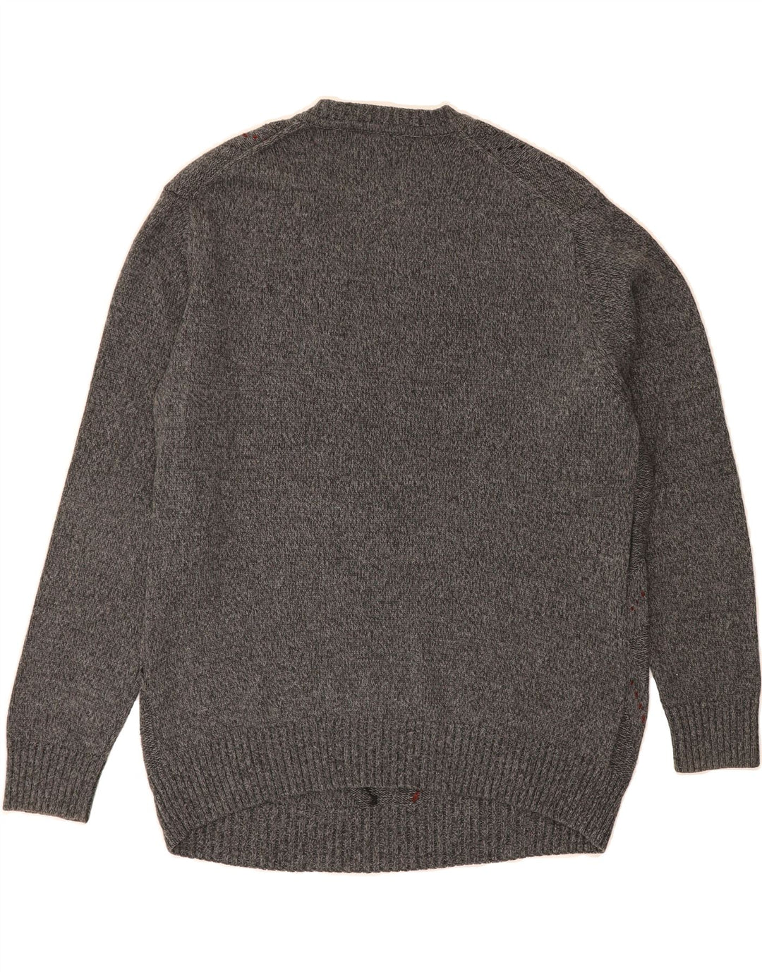 GEOFFREY BEENE Mens Crew Neck Jumper Sweater Medium Grey Argyle/Diamond Vintage Geoffrey Beene and Second-Hand Geoffrey Beene from Messina Hembry 