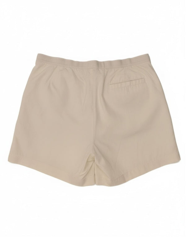 Fila Womens High Waist Pegged Chino Shorts IT 50 XL W34 Off White