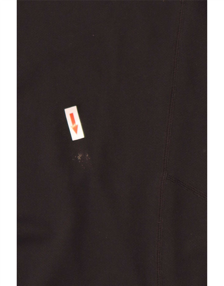 Nike Mens Dri Fit T-Shirt Top Large Black Polyester