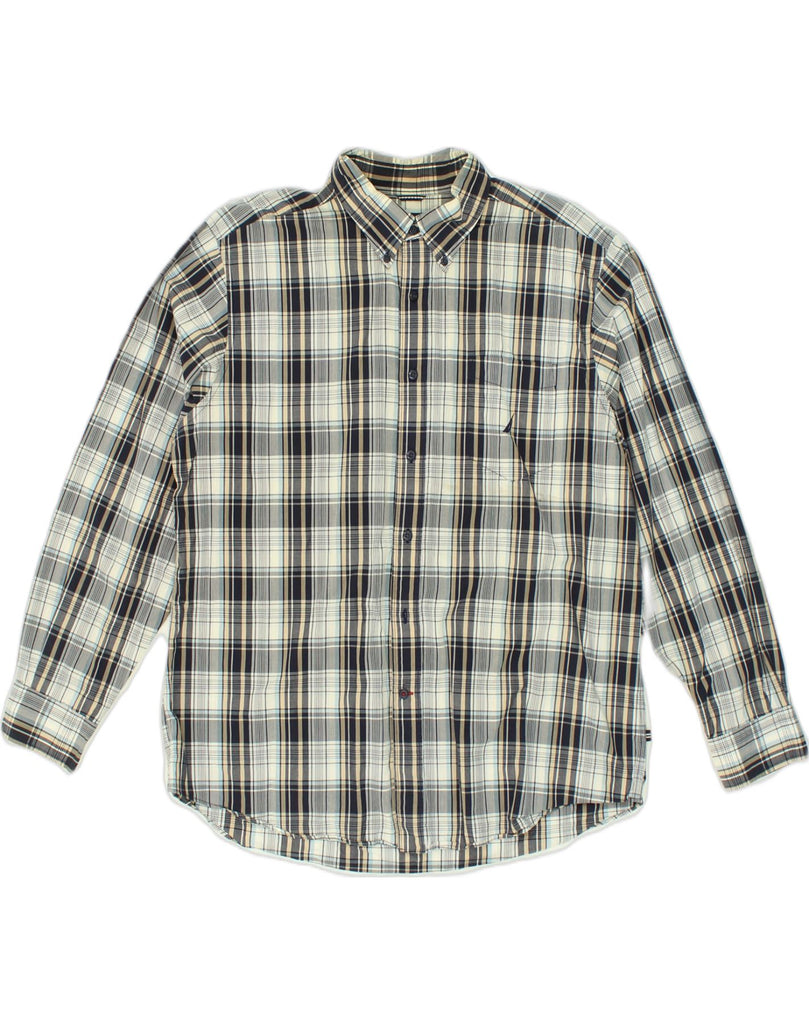NAUTICA Mens Classic Fit Shirt XL Multicoloured Cotton | Vintage Nautica | Thrift | Second-Hand Nautica | Used Clothing | Messina Hembry 